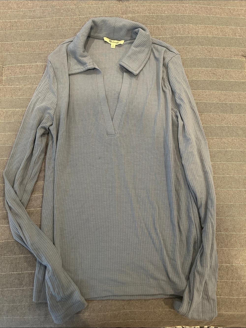 Madewell Ribbed Light Blue Shirt